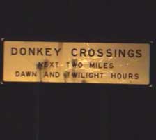 (Donkey Sign)