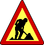 (roadwork sign)