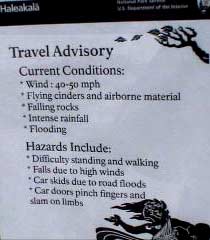 (Travel advisory)
