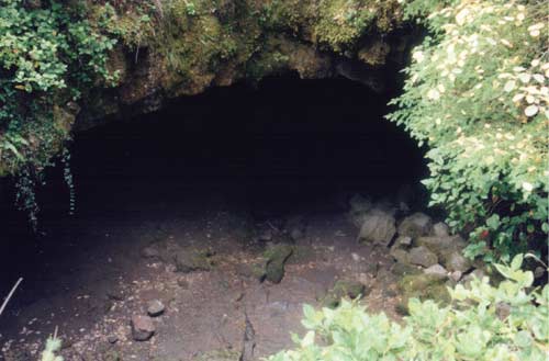 (Ape Cave entrance)