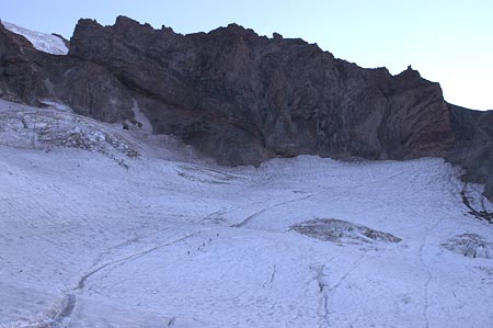 (Hikers and Cathedral Rocks)