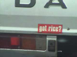 (Got rice?)